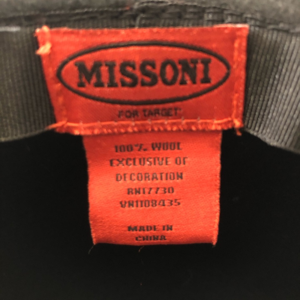 Missoni For Target Black Wool Floppy Hat - Picture 4 of 4